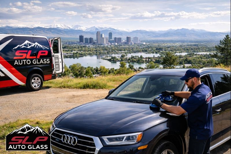 Audi auto glass service area in Lakewood, Denver, and Front Range by SLP Auto Glass