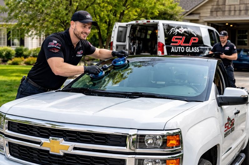 Free mobile Chevrolet windshield replacement by SLP Auto Glass in Lakewood CO