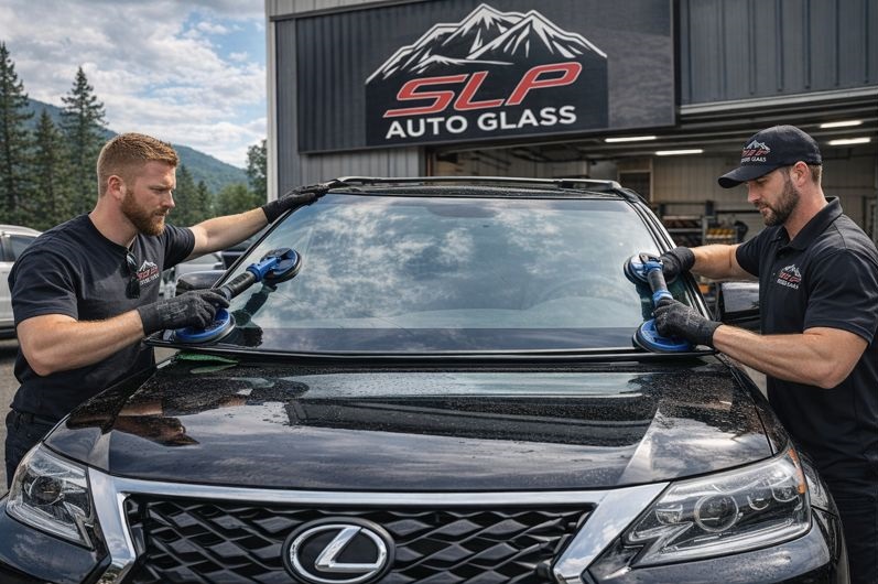Lexus windshield replacement by certified SLP Auto Glass technicians
