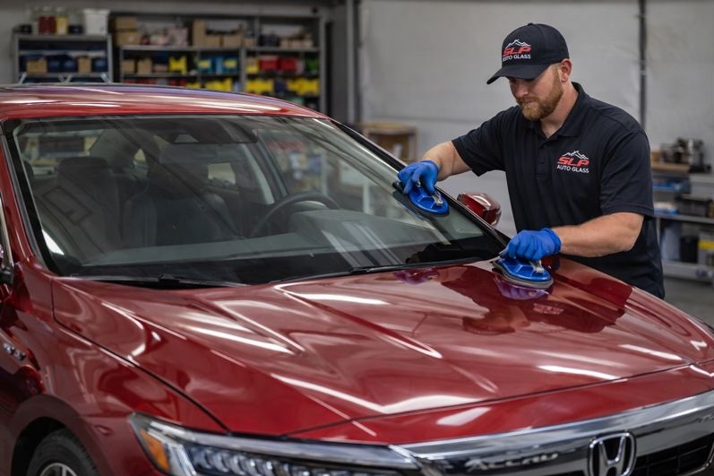 Honda Accord windshield replacement by certified SLP Auto Glass technician