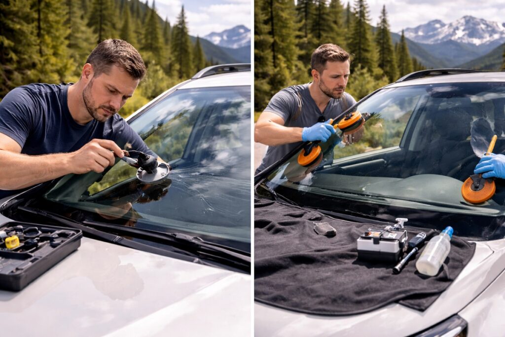 Windshield repair vs windshield replacement during road trip | SLP Autoglass services
