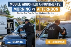 SLP Auto Glass mobile windshield appointments morning vs afternoon